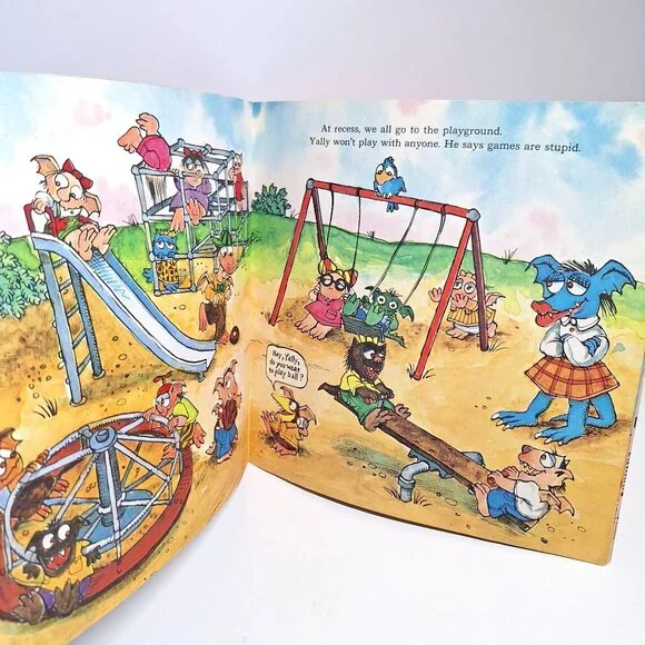 1978 Mercer Mayers Little Monster At School Vintage Paperback Golden Look Book - Picture 6 of 10